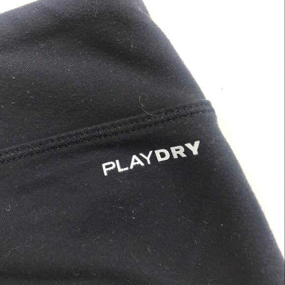 Reebok Play Dry Capri Legging Active Crop Pant Black Run Womens Sz Medium - Picture 6 of 8